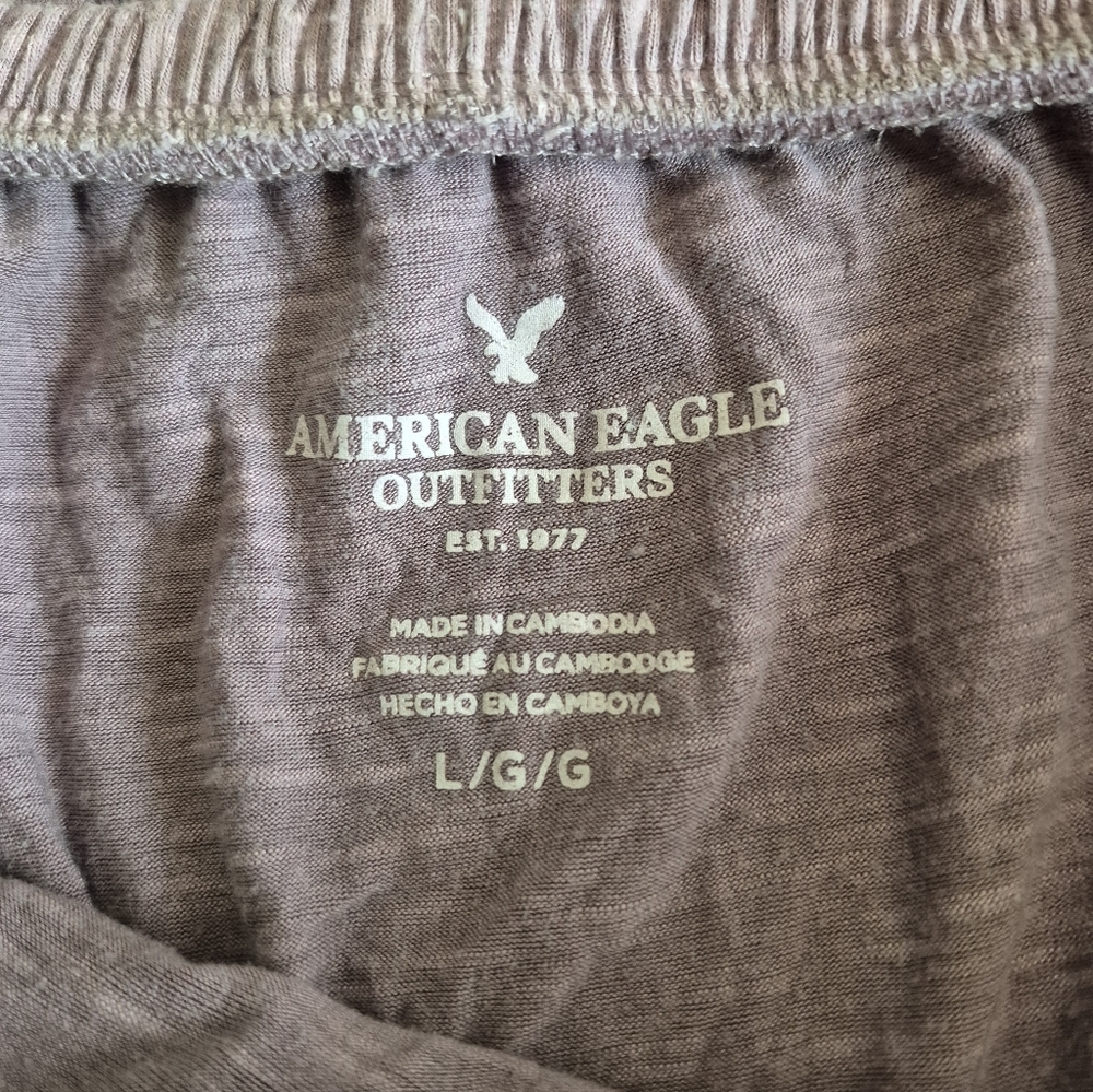 American Eagle Lavender Off-Shoulder Ruffle Top - Picture 4 of 5